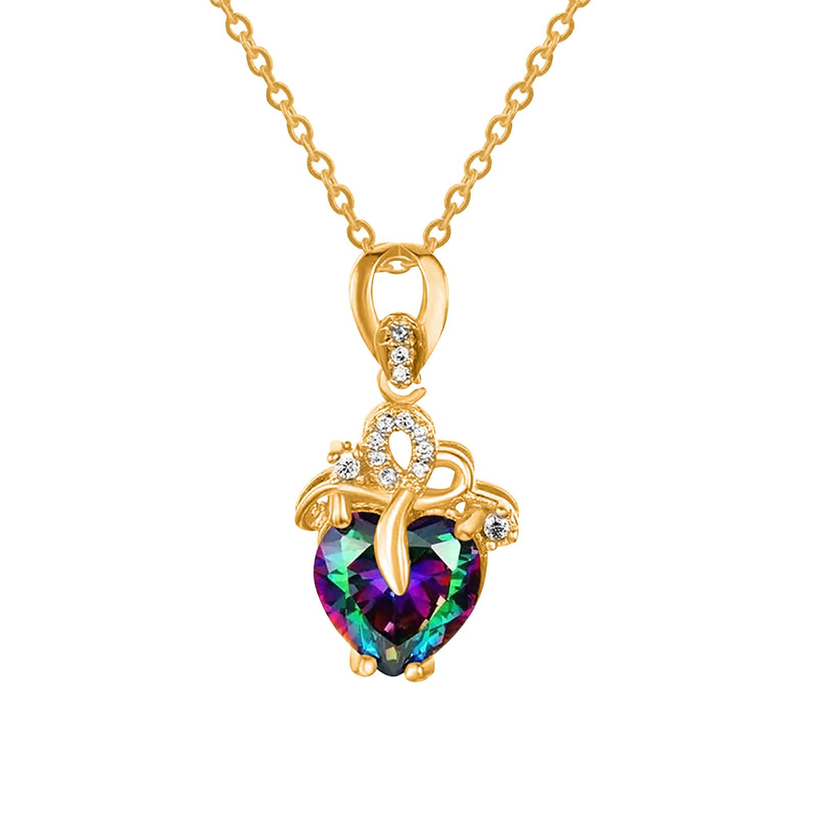 thumbnail image 2 of Día Colgante Regalo Novia Forma Cumpleaños Navidad Corazón Collar San Valentín Collares Colgantes, 2 of 2